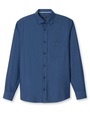 OLYMP Flanellhemd casual, modern fit, Kentkragen, unifarben
