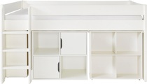 Home affaire Hochbett »Robin«, (4-tlg.), ein Schreibtisch, 2 Kommoden, massive Kiefer