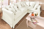HOME AFFAIRE, Home affaire Ecksofa »Luise«, mit vielen losen Kissen und abnehmbarer Husse