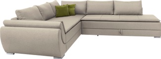 INOSIGN Ecksofa »Göteborg«, mit Boxspring-Bettfunktion und Bettkasten, Dauerschlaffunktion inkl. Topper