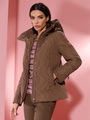 creation L Steppjacke, mit Kapuze