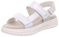 Legero Riemchensandale »SUNWALKER«, in Metallic-Optik
