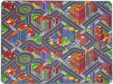 Primaflor-Ideen in Textil Kinderteppich »BIG CITY«, rechteckig, 5 mm Höhe, Strassen-Spiel-Teppich, Strassenbreite ca. 9 cm, Kinderzimmer