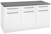 HELD MÖBEL Unterschrank »Tulsa«, 150 cm breit, 3 Schubkästen, 3 Türen, viel Stauraum, auch als Sideboard verwendbar, schwarzer Metallgriff, hochwertige MDF Front