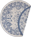 freundin Home Collection Teppich »Jole«, rund, 5 mm Höhe, In-und Outdoor geeignet, Mandala, Wohnzimmer, Balkon, Terrasse, Garten, Pflegeleicht, Flachgewebe, Wendbar