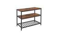Vasagle - Aufbewahrungsmöbel 130.7 x 65.5 x 11.7 cm - Braun und Schwarz