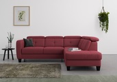 sit&more Ecksofa »Bellucci«, inklusive Kopfteilverstellung und Federkern, wahlweise mit Bettfunktion und Bettkasten