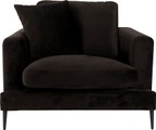 Leonique Sessel »Cozy«, mit Metallbeinen und Zierkissen