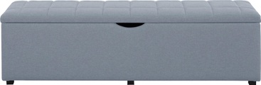 Places of Style Hockerbank »Checked«, mit Stauraum, Breite 120 cm und 160 cm, auch als Garderobenbank oder Bettbank geeignet