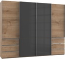 Fresh To Go Schwebetürenschrank »Level«, mit Glastüren und Synchronöffnung