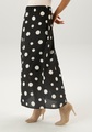 ANISTON SELECTED, Aniston SELECTED Maxirock, mit grossen Punkteprint und elastischen Gummiband - NEUE KOLLEKTION