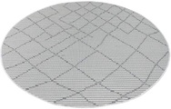 Carpet City Teppich »Palm«, rund, 5 mm Höhe, Wetterfest & UV-beständig, für Balkon, Terrasse, Flur, Küche, flach gewebt