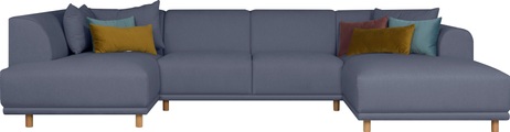 andas Wohnlandschaft »Maroon«, in skandinavischem Design, mit losen Kissen