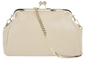 Cluty Abendtasche, (1 tlg.), echt Leder, Made in Italy
