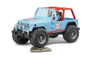 Bruder, Bruder Jeep Cross Country Racer blau mit Rennfahrer