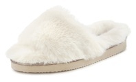 LASCANA Hausschuh, Pantolette mit kuscheligem Fellimitat