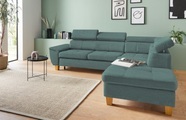 exxpo - sofa fashion Ecksofa, inklusive Kopfteilverstellung, wahlweise mit Bettfunktion und Bettkasten