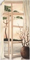 Artland Wandbild »Fensterbild Toskanischer Sonnenuntergang«, Fensterblick, (1 St.), in vielen Grössen & Produktarten - Alubild / Outdoorbild für den Aussenbereich, Leinwandbild, Poster, Wandaufkleber / Wandtattoo auch für Badezimmer geeignet