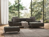 sit&more Ecksofa »Cool«, wahlweise mit Kopfteilverstellung und Vorziehsitz, motorisch, mit silberfarbenen Füssen