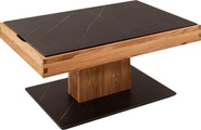 Vierhaus Couchtisch, Platte Nero, höhenverstellbar durch Ilse Hydroliftmechanik