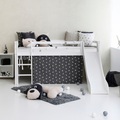 Hoppekids Hochbett »«Pets Granitgrau»«, Rutsche & Vorhang Grau und viel Auswahl