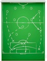 LICHTBLICK ORIGINAL Seitenzugrollo »Rollo Klemmfix, ohne Bohren, blickdicht, Spieltaktik - Grün Weiss«, blickdicht, Sichtschutz-Blendschutz, freihängend