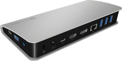 ICY BOX Adapter, USB 3.0 C(Buchse) Typ auf DP/HDMI/USB A+C/LAN/, IB-DK2408-C,