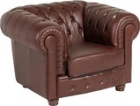 Max Winzer® Chesterfield Ledersessel »Bristol« mit edler Knopfheftung, Breite 110 cm