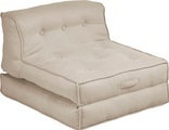my home Sessel »Caspar«, Loungesessel in 2 Grössen, mit Schlaffunktion und Pouf-Funktion.