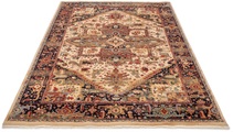 THEKO Wollteppich »Saharna 2886«, rechteckig, 10 mm Höhe, reine Wolle, Orient-Optik, mit Fransen, Wohnzimmer