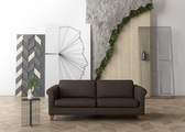 machalke®, machalke® 3-Sitzer »amadeo«, Ledersofa mit geschwungenen Armlehnen, Breite 213 cm