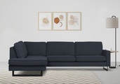 Places of Style Ecksofa »Pinto«, mit Keder und Metallfüssen