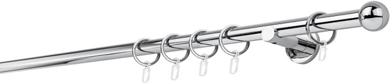 mydeco Gardinenstange »20mm Ball Wandträger 6,5 cm«, Fixmass