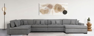 Guido Maria Kretschmer Home&Living Wohnlandschaft »Skara XXL«, Lounge-Sofa XXL mit Federkern-Polsterung, in vielen Bezugsvarianten, auch recycelt