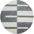 Ayyildiz Teppiche Hochflor-Teppich »Gala Shaggy 2505«, rund, Wohnzimmer