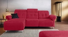Places of Style Ecksofa »Manhattan«, 2 Sitze mit elektrischer Relaxfunktion, verstellbare Armlehnen