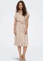 ONLY Hemdblusenkleid »ONLTINE HANNOVER SS SHIRT DRESS WVN«, mit Leinenanteil