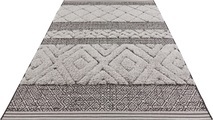 MINT RUGS Teppich »Todra«, rechteckig, 22 mm Höhe, In- und Outdoor geeignet, Sisal-Optik, Hoch-Tief-Struktur, Für Terasse und Balkon, Wohnzimmer
