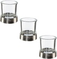Creativ home Windlicht, (Set, 3 St.), aus Glas und Aluminium, Höhe ca. 12 cm