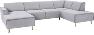 andas Wohnlandschaft »Janek«, mit Federkern und Keder in scandinavischem Design