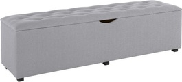 Places of Style Hockerbank »Knobbed«, Hockerbank mit Stauraum, Breite 120 cm und 160 cm