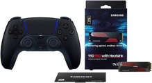 PlayStation 5 Controller »PS5 DualSense Controller + Samsung 990 PRO Heatsink interne SSD 2TB«, (Set, Samsung 990 PRO Heatsink interne SSD mit 2TB)