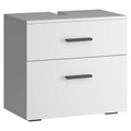 INOSIGN, INOSIGN Waschbeckenunterschrank »Skara«, mit Klappe und Schubkasten, schwarze Griffe, Breite 60 cm, Höhe 55 cm