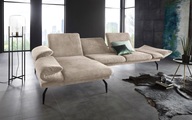 Places of Style Ecksofa »Salerno«, mit Armlehnen- und Rückenfunktion in 4 Bezugsqualitäten