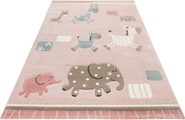 Esprit Kinderteppich »Kids Lucky Zoo 2.0«, rechteckig, 13 mm Höhe, Kinder Zoo Motiv Teppich