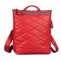 Tom Tailor, TOM TAILOR Rucksack »Mica«, Rucksack mit Rautensteppung aus weich genarbtem Lederimitat