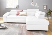 COTTA Ecksofa »Bravo«, mit Kopfteilverstellung, wahlweise mit Bettfunktion