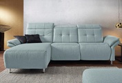 Places of Style Ecksofa »Manhattan«, 2 Sitze mit elektrischer Relaxfunktion, verstellbare Armlehnen