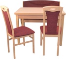 HOFMANN LIVING AND MORE Essgruppe »4tlg. Tischgruppe«, (Spar-Set, 4 tlg., 4tlg. Tischgruppe), Stühle montiert