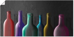 Artland, Artland Wandbild »Bunte Glasflaschen«